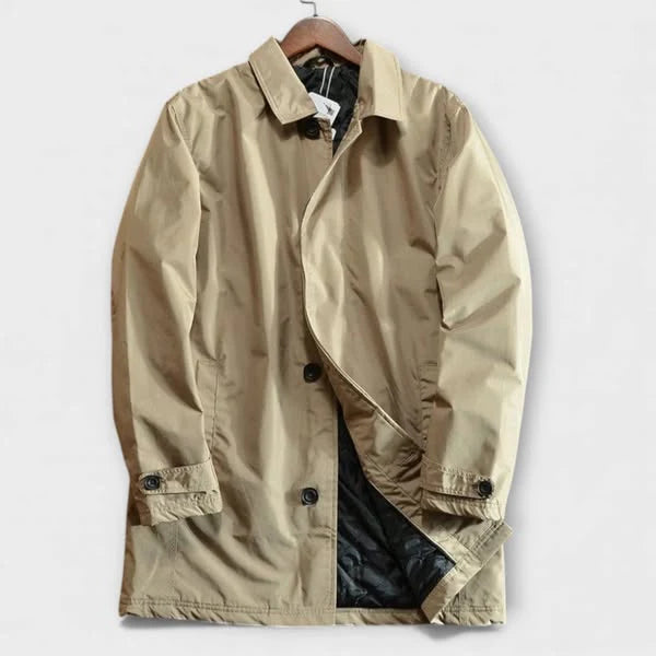 Marco | Abrigo Clásico Beige Acolchado