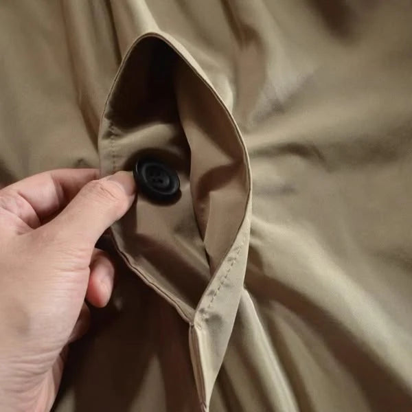 Marco | Abrigo Clásico Beige Acolchado