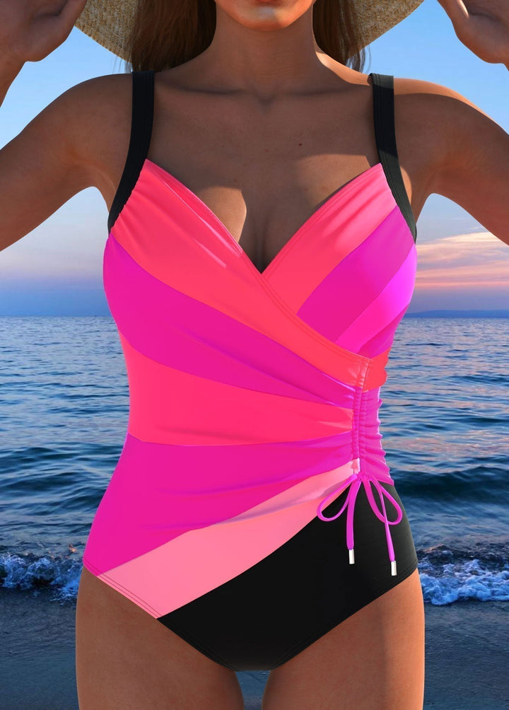 Belinda | Traje de baño estampado con control de abdomen para mujer