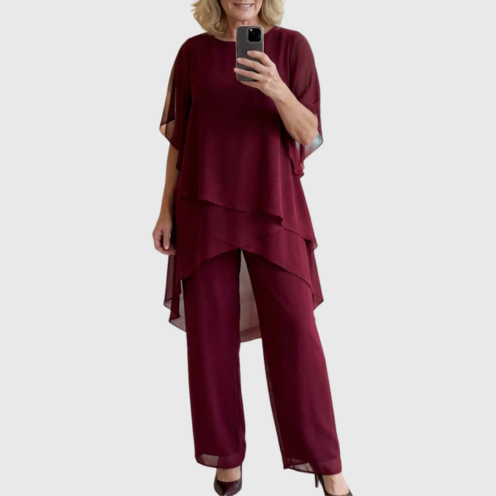 Conjunto Palazzo Drapeado | Look Día y Noche
