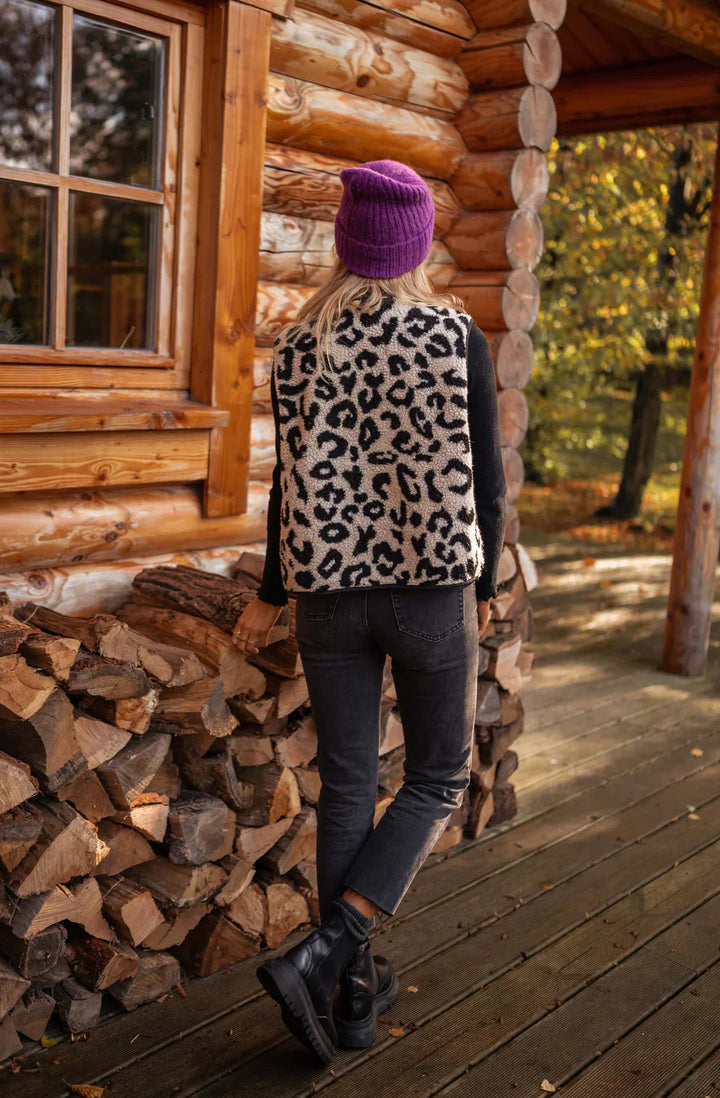 Amanda | Chaleco Leopardo