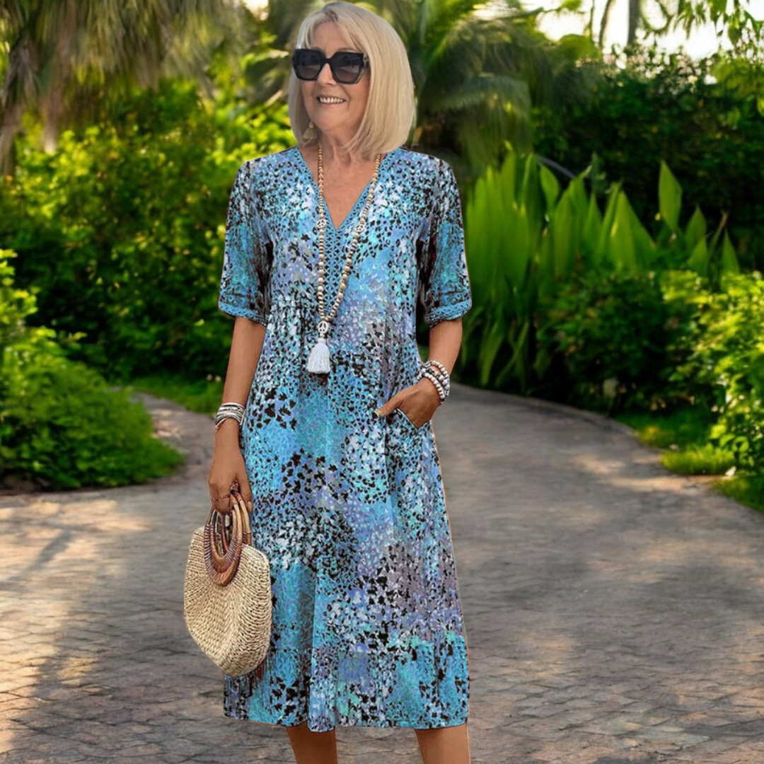 TERESA | VESTIDO FLUIDO ESTAMPADO