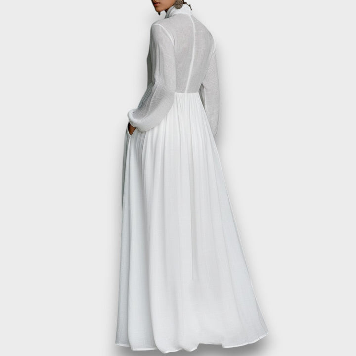 Serena - Vestido Maxi con Botones Frontal Fluidos
