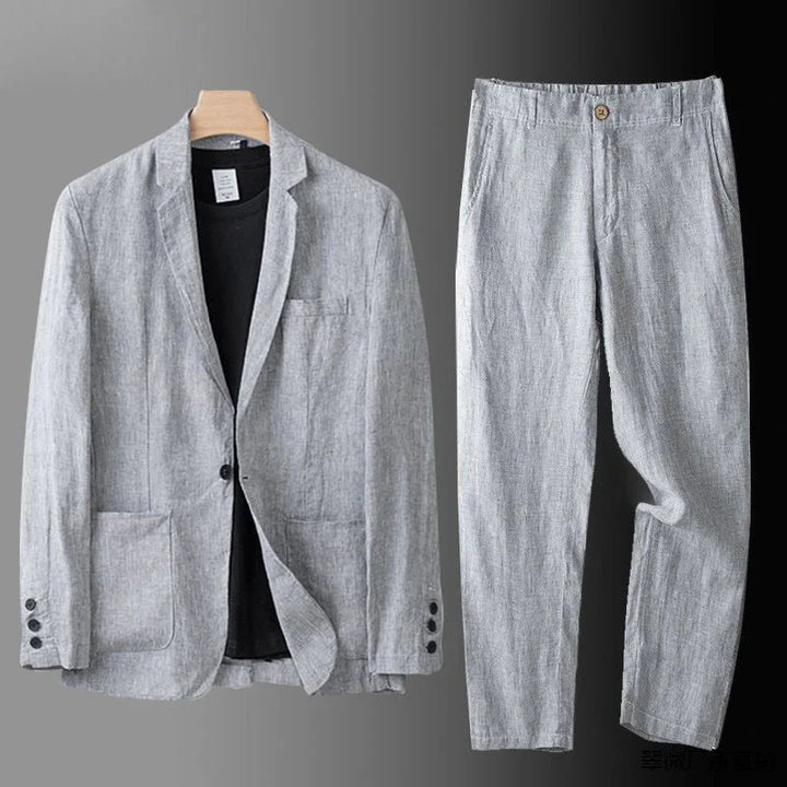 Lucas | Traje de lino premium de corte clásico
