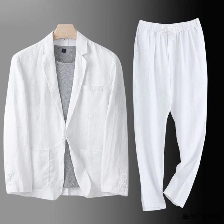 Lucas | Traje de lino premium de corte clásico