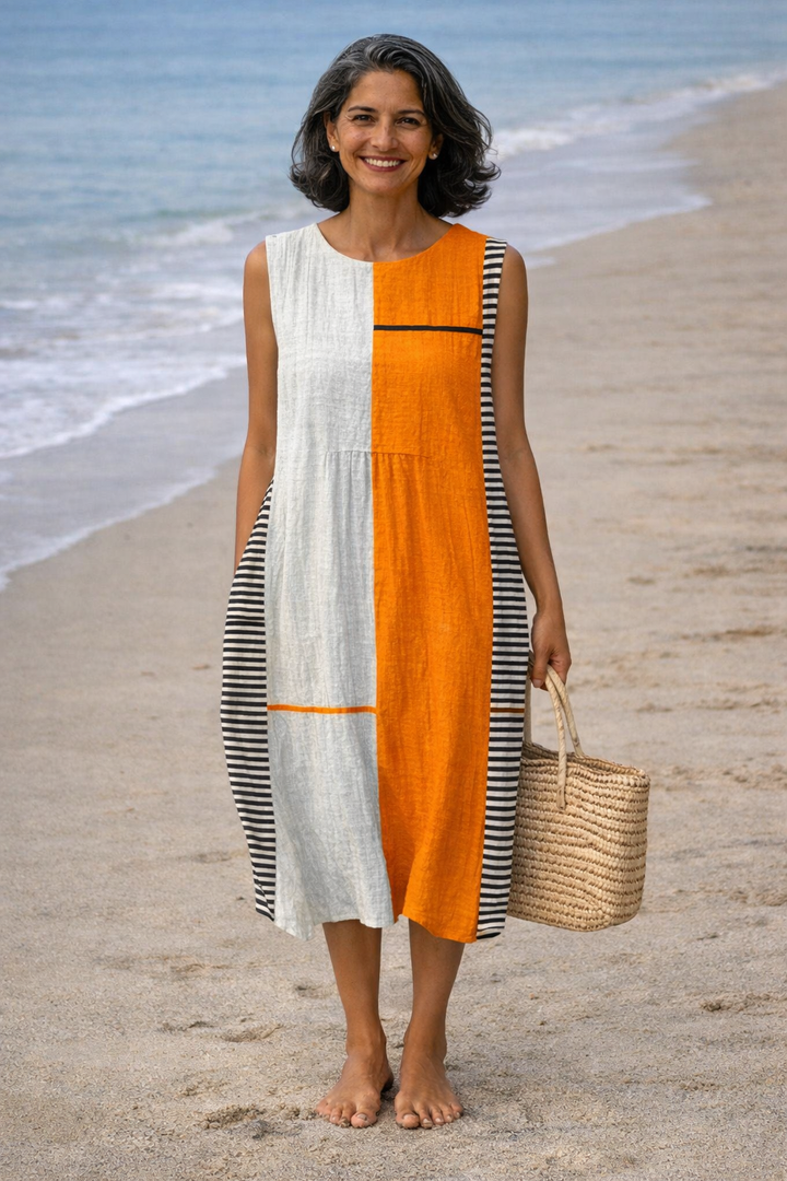 Maya | Vestido Midi a Rayas