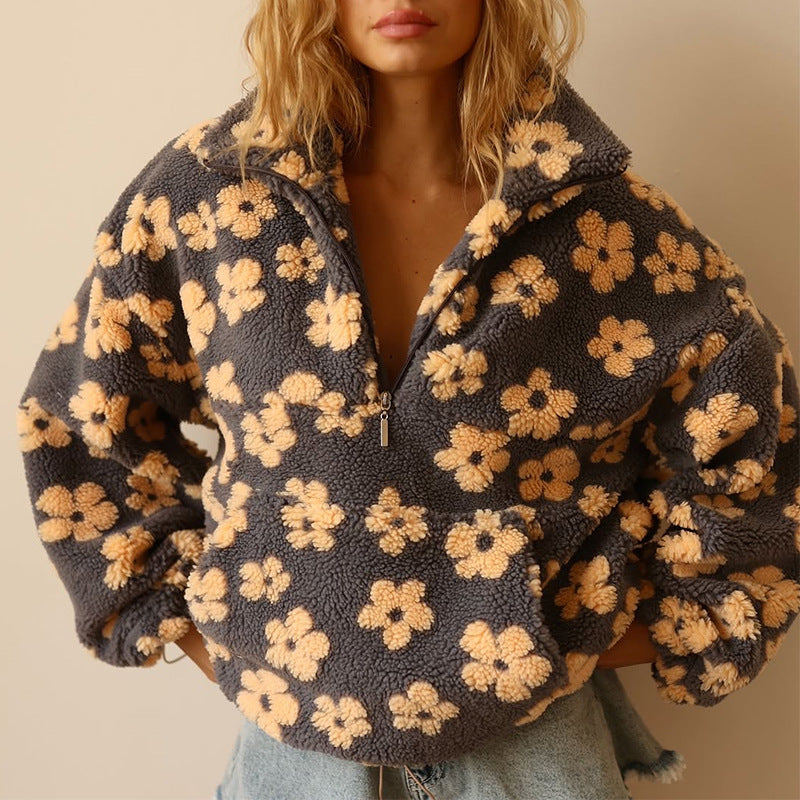 Deysi| Suéter polar de flores