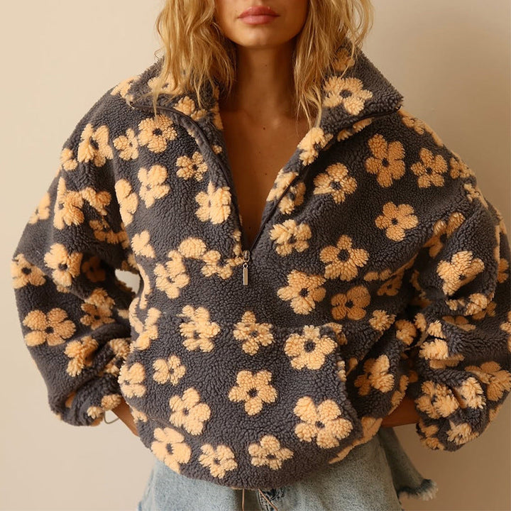 Deysi| Suéter polar de flores
