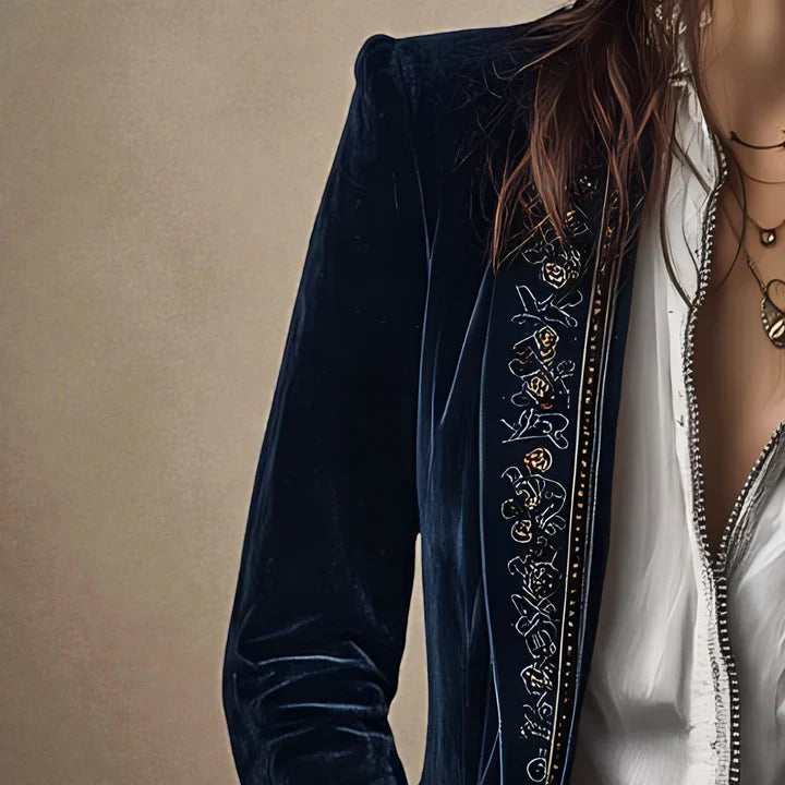 Natalia™ | Elegante chaqueta de terciopelo
