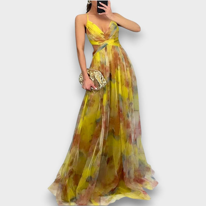 Giselle - Vestido Maxi con Estampado Floral
