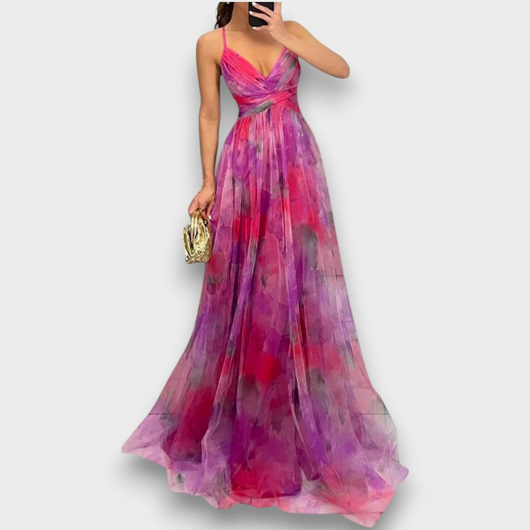 Giselle - Vestido Maxi con Estampado Floral
