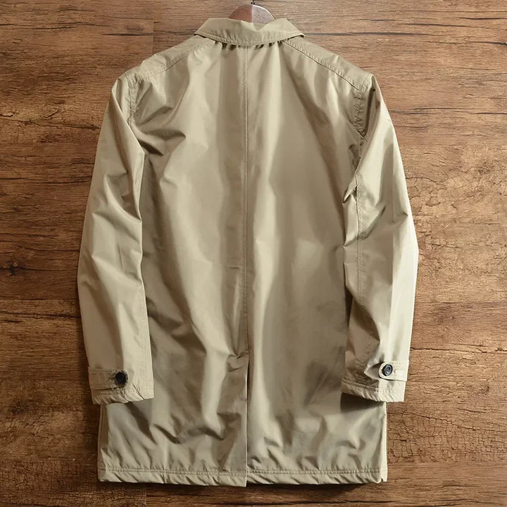 Marco | Abrigo Clásico Beige Acolchado