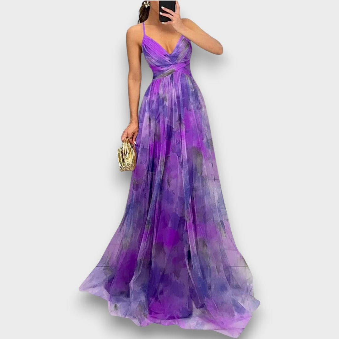 Giselle - Vestido Maxi con Estampado Floral