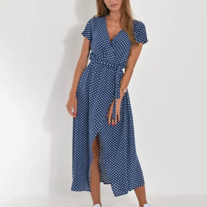 Fez | Vestido cruzado con estampado floral