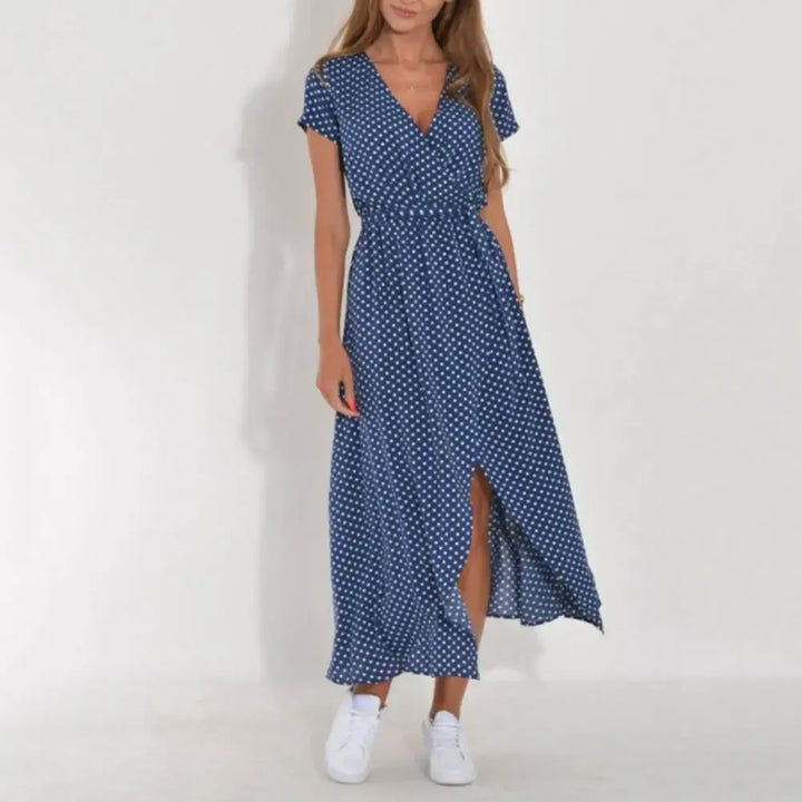 Fez | Vestido cruzado con estampado floral