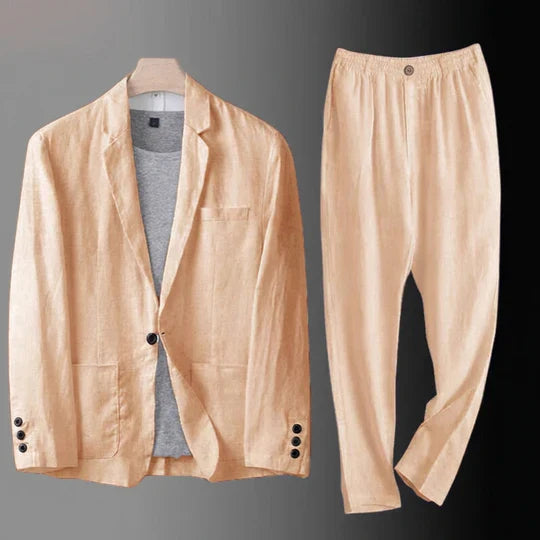 Lucas | Traje de lino premium de corte clásico