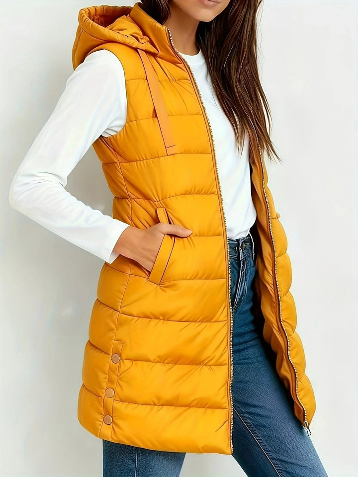Naya | Chaqueta con Capucha alcolchada sin mangas