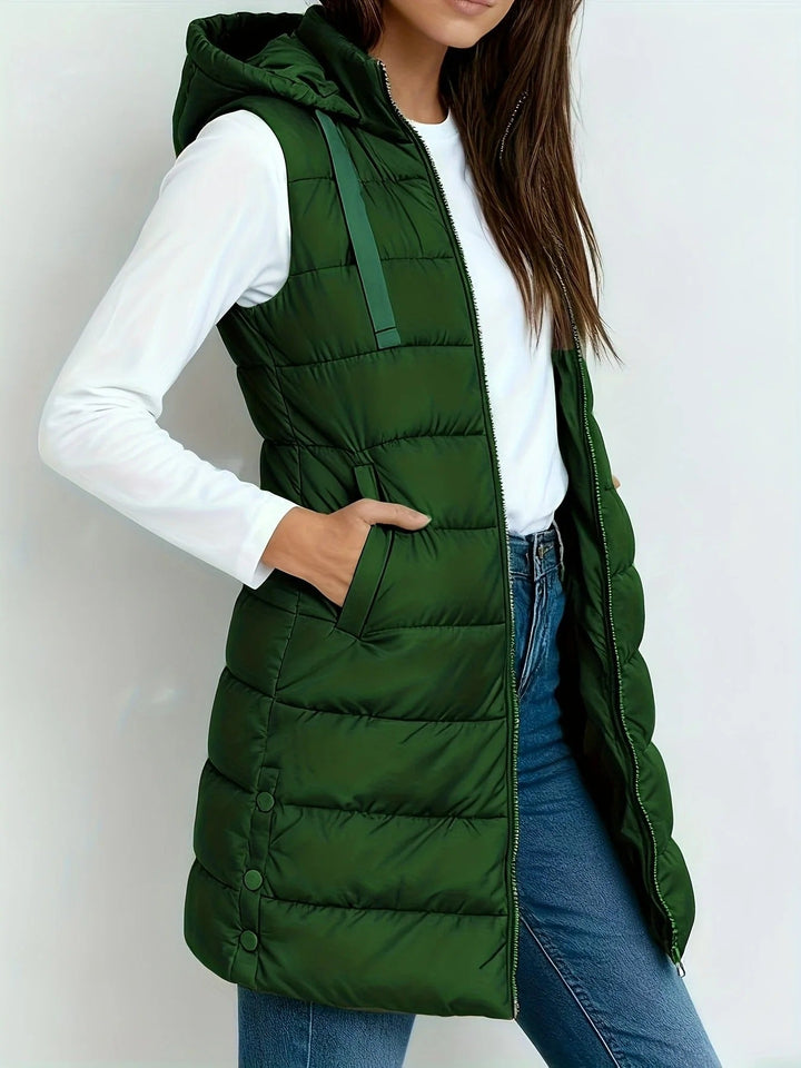 Naya | Chaqueta con Capucha alcolchada sin mangas