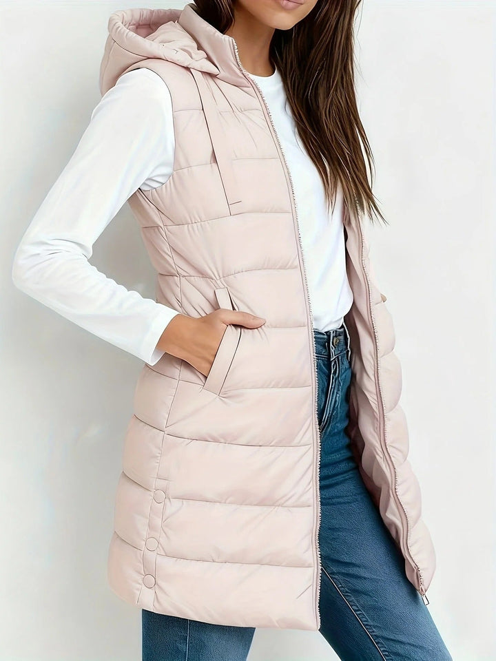 Naya | Chaqueta con Capucha alcolchada sin mangas