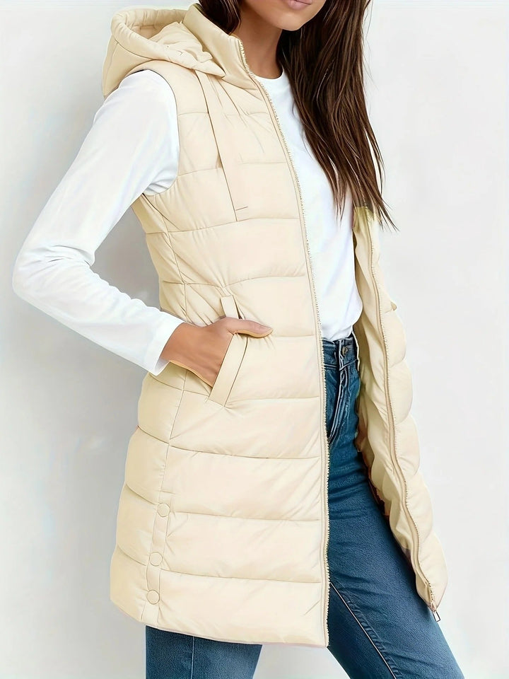 Naya | Chaqueta con Capucha alcolchada sin mangas